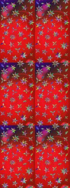 Renkli Bahar Teması eskiz kalıbı. Raster illüstrasyonu. Düz Çiçek Elementleri Tasarımı. Kırmızı ve mor renkte çiçekler. Çiçekli çiçek deseni, suluboya..