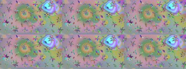 Suluboya desenli çiçek deseni. Dekorasyon ve tasarım için güzel bir desen. Moda baskısı. Ton halinde. Çiçeğin suluboya çizimlerinin zarif deseni.