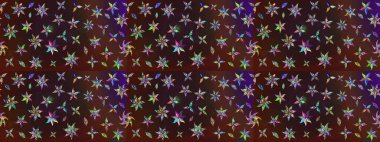 Tekstil, kumaş, kapaklar, duvar kağıtları, baskı, naylon, koleksiyon defteri, örgü, dekupaj için güzel bir eskiz. Küçük kahverengi ve mor çiçeklerle oldukça kaliteli besin torbası deseni.