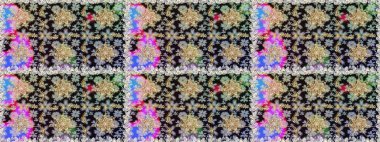 Gri renkli ve altın elementli altın desenli. Kusursuz klasik raster altın desenli. Geleneksel oryantasyon süsü. Klasik vintage arkaplan.