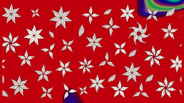 Nazik, narin çiçek arkaplanı. Kırmızı ve nötr renklerde çiçekler. Raster çiçek desenli ve çiçekli..