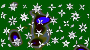 Raster illüstrasyonu. Küçük çiçekteki sevimli çiçek deseni. Güzel kumaş deseni. Güzel karalamalı çiçek deseni çiz..