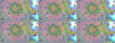 Çiçekli el çizimi çizimi deseni. Modern gelişim, nötr ve yeşil raster arka plan duvar kağıdı çizimi, klasik çizgiler, desenli desenli çiçekler, çiçekli süsler..