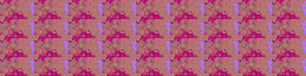 Raster illüstrasyonundaki çiçek desenli çizim. Pembe ve morumsu renkte çiçekler. Renkli Bahar Teması eskiz kalıbı. Düz Çiçek Elementleri Tasarımı.