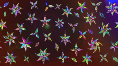 Raster illüstrasyonu. Hoş bir çiçek geçmişi var. Küçük bir çiçekte eskiz deseni. Güzel kumaş deseni.