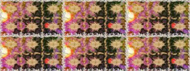 Çiçek deseni. Duvar kâğıdı barok, İspanyol kumaşı. Kusursuz raster arka plan. Kahverengi ve bej renklerde altın elementler. Şekil grafik deseni.