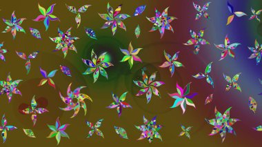 Raster Moda kumaş deseni. Çizgi çizimi kalıbı. Şirin çiçekler..