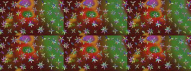 Botanik çizim kalıbı. Organik elementler. Suluboya etkisi. Raster deseni.