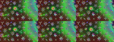 Eski usul küçük çiçekli şirin bir eskiz deseni. Moda arka planında parlak buketler. Kumaş, duvar kağıdı ve kağıt üzerine baskı yapmak için gelişen arka plan. Raster illüstrasyonu.