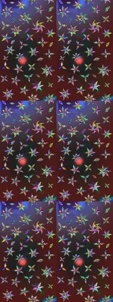 Şirin çiçekler. Çizgi çizimi kalıbı. Raster Moda kumaş deseni.