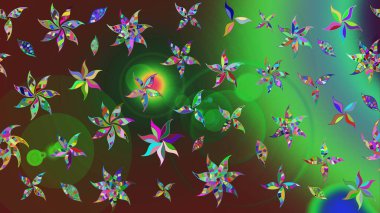 Küçük çiçekteki sevimli çiçek deseni. Raster illüstrasyonu. Tony 'nin kumaş kalıbını çiz. Modaya uygun kumaş deseni.