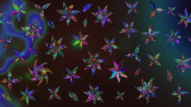 Suluboya çizim kalıbı. Dekorasyon ve tasarım için güzel bir desen. Moda baskısı. Çiçeğin suluboya çizimlerinin mükemmel deseni. Eski model. Raster illüstrasyonu.