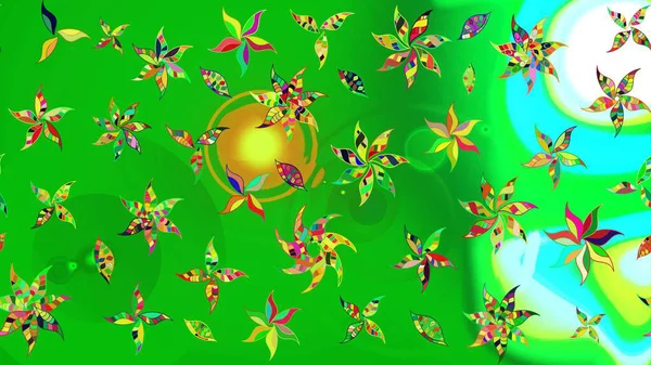 Doodle çiçekler ve dalları, otlar ve çiçekler. Elle çizilmiş. Raster resim. Güzel kumaş deseni.