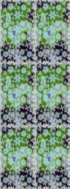 Güzel kumaş deseni. Raster illüstrasyonu. Güzel karalama çiçekleri olan kusursuz çiçek desenleri. Küçük çiçekte sevimli çiçek deseni var..