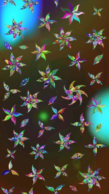 Raster illüstrasyonu. Kahverengi ve gri renklerde. Anti-stres için Raster soyut şablon sayfası.