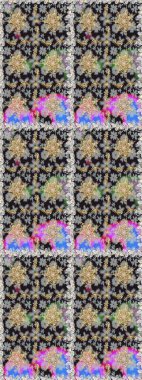 Kusursuz klasik altın desen. Gri renkli ve altın elementli altın desenli. Raster geleneksel oryantasyon süsü.