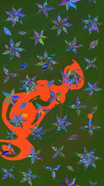 Kızılderili desenli desenli desenli şal deseni. Etnik Mandala süsü. Raster Henna dövme stili. Tekstil, tebrik kartı, boyama kitabı, telefon kılıfı baskısı için kullanılabilir.