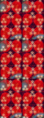 Anti-stres için soyut örnek sayfası. Kırmızı ve kahverengi renklerde. Raster illüstrasyonu.