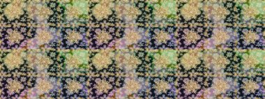 Duvar kâğıdı barok, İspanyol kumaşı. Çiçek deseni. Kusursuz raster arka plan. Şık bir grafik desen. Gri renklerdeki altın elementler.