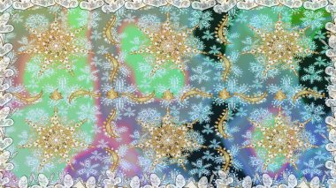 Tarafsız renklerde altın kar taneleri. Sembol bayramı, yeni yıl kutlamaları, altın desenler. Noel altın kar tanesi kusursuz desen. Kış kar dokusu duvar kağıdı.