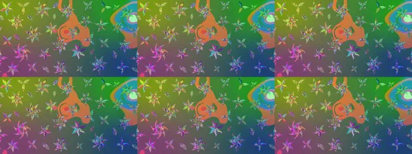 Raster illüstrasyonu. Hoş bir çiçek geçmişi var. Güzel kumaş deseni. Küçük çiçekte çizim deseni.