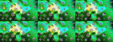 Raster illüstrasyonu. Küçük çiçekteki sevimli çiçek deseni. Çizim.