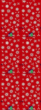 Çizim çiçek deseni duvar kâğıdı olarak kullanılabilir. Raster illüstrasyonu. Kırmızı ve nötr renkte çiçekler.