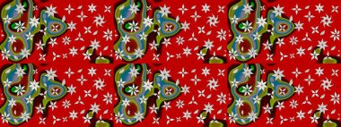 Şatafatlı bahar bahçesi dokusu. Raster illüstrasyonu. Çiçek deseni. Çiçek çizimi arkaplanı.