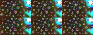 Raster illüstrasyonu. Çiçekli karalama şeklinde Raster çiçek deseni. Nazikçe, yaz çiçekleri kahverengi ve gri renklerde.