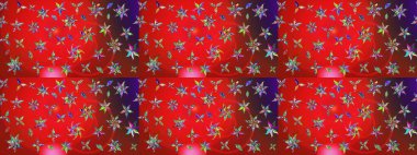 Renkli Bahar Teması eskiz kalıbı. Süslü kumaş deseni. Düz Çiçek Elementleri Tasarımı. Raster illüstrasyonunda çiçek deseni çizimi.