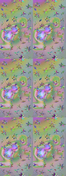 Arkaplan dokusu, duvar kağıdı, çiçek teması tarafsız ve yeşil renklerde. Soyut etnik raster çizim kalıbı. Kabile sanatı boho baskısı, klasik çiçek arkaplanı.