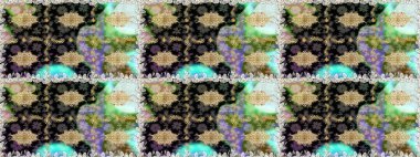 Çiçek deseni. Duvar kâğıdı barok, İspanyol kumaşı. Kusursuz raster arka plan. Kahverengi ve bej renklerde altın elementler. Şekil grafik deseni.