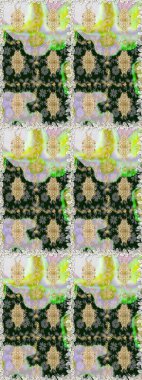 Çiçek deseni. Duvar kâğıdı barok, İspanyol kumaşı. Kusursuz raster arka plan. Kahverengi ve bej renklerde altın elementler. Şekil grafik deseni.