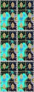 Çiçek deseni. Duvar kâğıdı barok, İspanyol kumaşı. Kusursuz raster arka plan. Kahverengi ve bej renklerde altın elementler. Şekil grafik deseni.