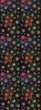 Çiçekli eskiz deseni, suluboya çiçek deseni, sevimli çiçek, duvar kağıdı, kart ya da kumaş için fayanslı. Raster - stok.