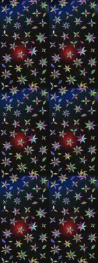 Soyut etnik raster çizim kalıbı. Kabile sanatı boho baskısı, klasik çiçek arkaplanı. Arkaplan dokusu, duvar kağıdı, çiçek teması.