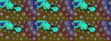 Çiçekli tebrik kartı. Suluboya çiçek buketi. Çiçek arkaplan. Doğum günü kartı ya da düğün davetiyesi. Raster illüstrasyonu. Yeşil ve kahverengi renklerde.