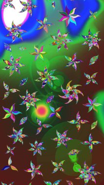 Çizim çiçek deseni duvar kağıdı, web sitesi arka planı, ambalaj kağıdı, davetiye, broşür, afiş veya web sitesi için kullanılabilir. El çizimi Raster çizimi. Karalama elementleri.