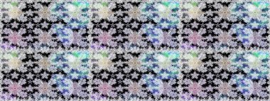 Çiçekler. Vadinin çiçekleri tarafsız ve gri renklerde. Soyut etnik raster pürüzsüz desen.