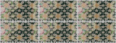 Modaya uygun kumaş deseni. Renkli Yaz Temalı Kusursuz Arkaplan. Sevimli çiçek raster deseni. Düz Çiçek Elementleri Tasarımı.