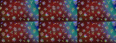 Kızılderili desenli desenli desenli şal deseni. Raster Henna dövme stili. Tekstil, tebrik kartı, boyama kitabı, telefon kılıfı baskısı için kullanılabilir. Etnik Mandala süsü.