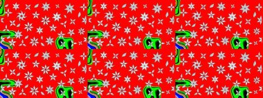 Renkli Yaz Temalı eskiz kalıbı. Modaya uygun kumaş deseni. Düz Çiçek Elementleri Tasarımı. Sevimli çiçek raster deseni.