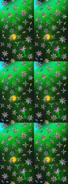 Sulu boya tarzında yeşil ve gri çiçekli zarif çizim deseni, tasarım elementleri. Düzenlenebilir. Düğün davetiyeleri için çiçek deseni, tebrik kartları, hatıra defteri, baskı, hediye paketi, imalat