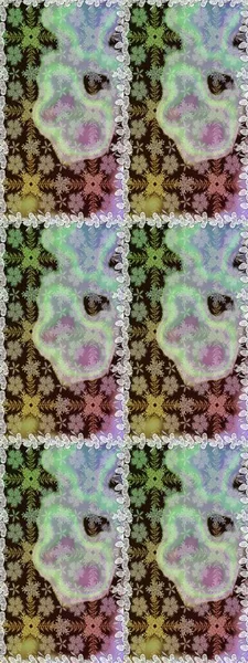 Güzel kumaş deseni. Düz Çiçek Elementleri Tasarımı. Raster illüstrasyonunda kusursuz çiçek deseni. Renkli Bahar Teması Kusursuz Arkaplan.