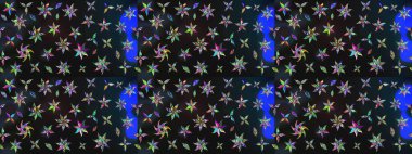 Raster illüstrasyonu. Küçük çiçekteki sevimli çiçek deseni. Çizim.