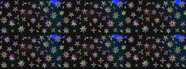 Çiçekli eskiz çizimi. Gri ve mavi renkte çiçekler. Düz Çiçek Elementleri Tasarımı. Renkli Yaz Teması çizim şablonu.