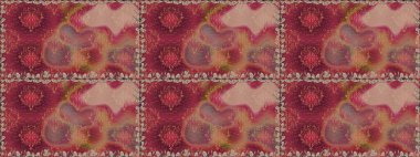 Küçük çiçekteki sevimli çiçek deseni. Modaya uygun kumaş deseni. Kusursuz Tony kumaş deseni. Raster illüstrasyonu.