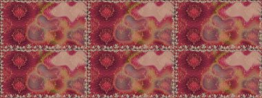 Küçük çiçekteki sevimli çiçek deseni. Modaya uygun kumaş deseni. Kusursuz Tony kumaş deseni. Raster illüstrasyonu.