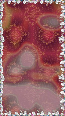 Parlak unsurları. Sorunsuz çiçek deseni kaydırma kağıt, davet, el ilanı, afiş veya Web sitesi Web sitesi arka plan duvar kağıdı için kullanılabilir. Elle çizilmiş Raster illüstrasyon.