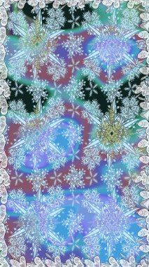 Mavi ve nötr renklerde çiçekler. Kusursuz çiçek deseni duvar kâğıdı olarak kullanılabilir. Raster illüstrasyonu.